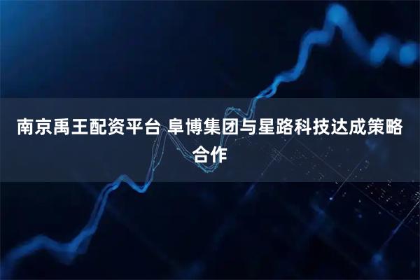 南京禹王配资平台 阜博集团与星路科技达成策略合作
